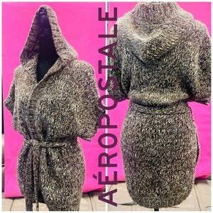 Aeropostale Brown Chunky Sweater Alpaca Blend Size Medium